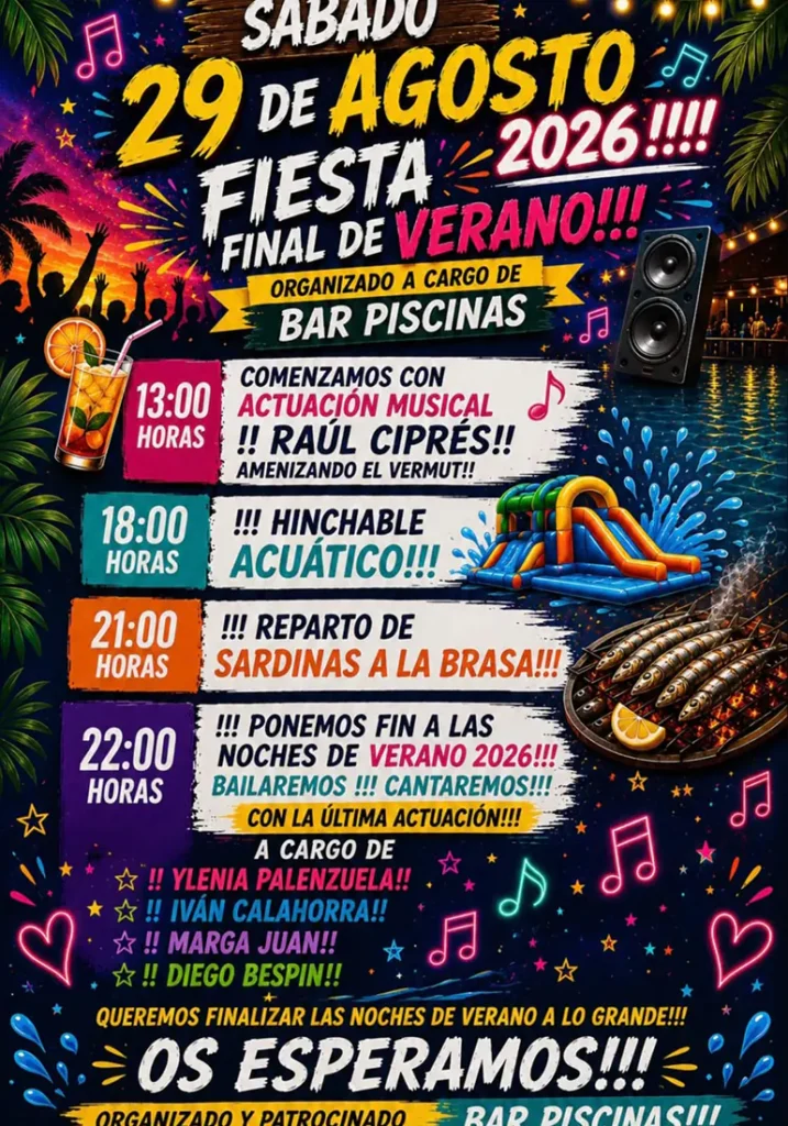 Fiesta Final de verano 2026