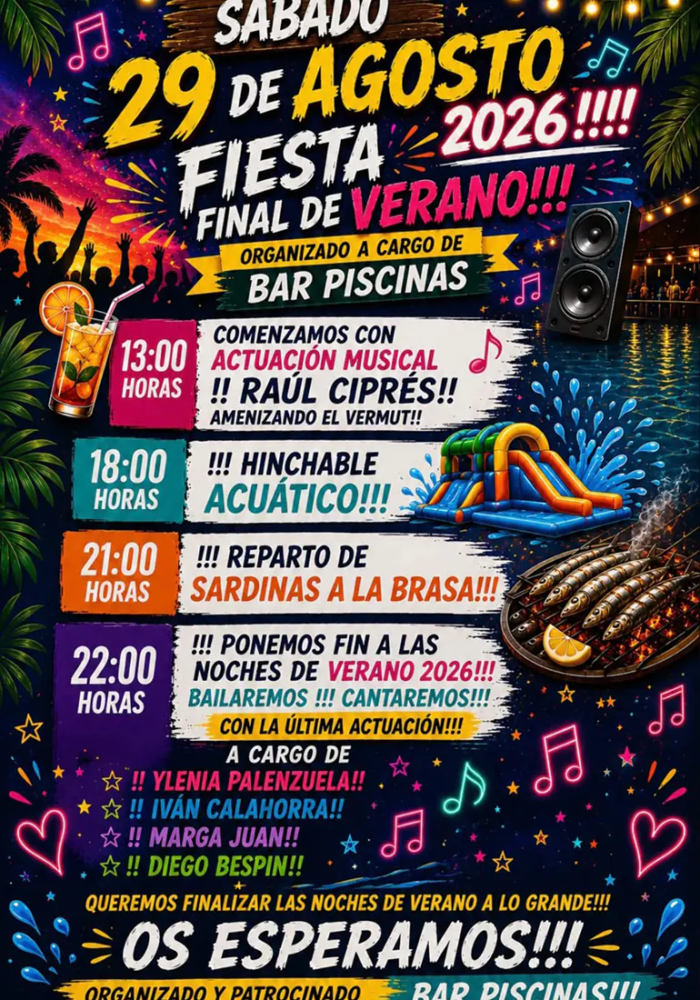 Fiesta Final de verano 2026
