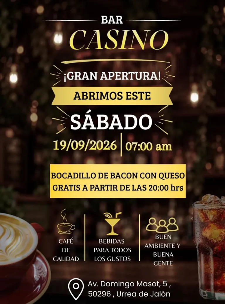 Gran apertura Bar Casino